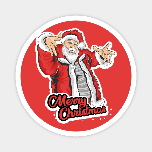 Vintage Santa Claus Retro Design Christmas Beer Funny Gift Idea Magnet by ivaostrogonac